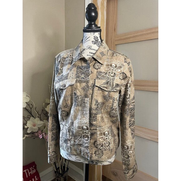 Christopher & Banks Woman Long Sleeve Shirt, Vintage Linen Top Button up - Picture 1 of 8